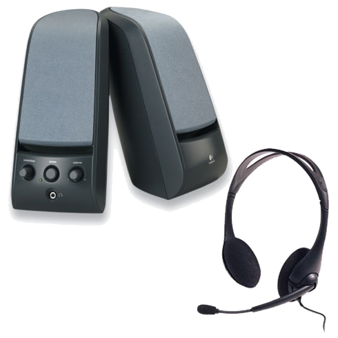 SPEAKER 2.0 LOGITECH X-120e +AURICULARES