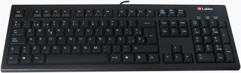 TECLADO PS2 LABTEC STANDARD PLUS NEGRO