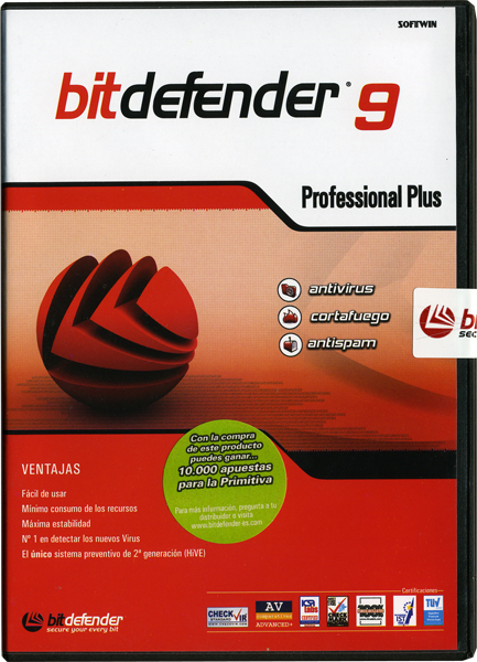 ANTIVIRUS BITDEFENDER9 PROFESSIONAL PLUS