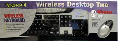 TECLADO DESKTOP WIRELES YAHOO TWO 33478*